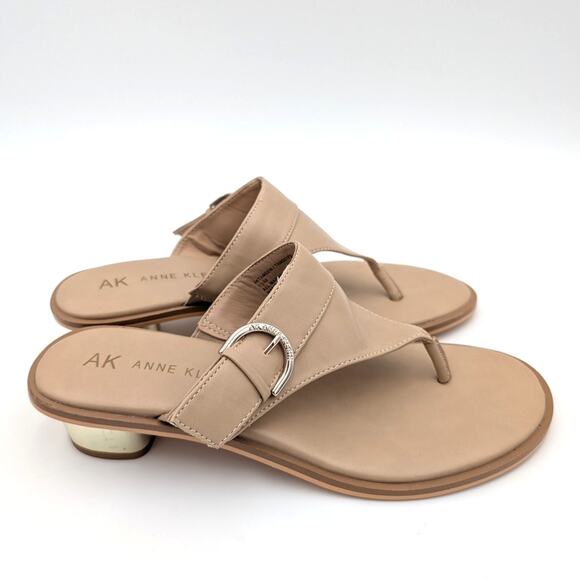 Anne Klein Tamsen Buckle Slide Sandal Women's Biscotti Size US10M EU41 - Picture 3 of 10